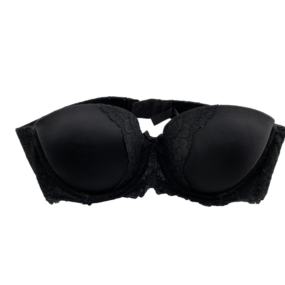 Victoria's Secret  Bra Womens 34B Black Floral Lace Coquette Dream Angels Padded
